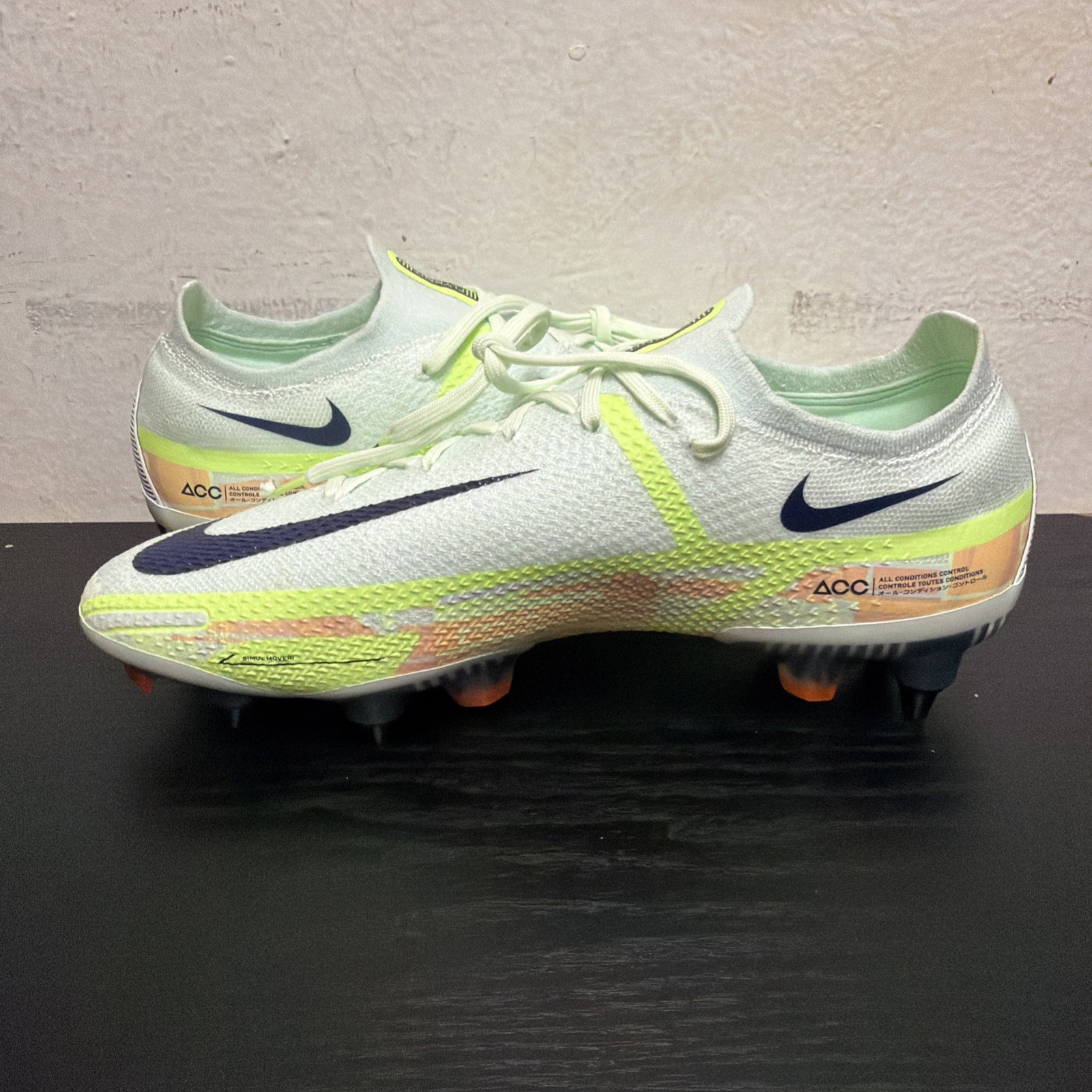 Nike Phantom GT2 Elite SG-Pro Green/Blue Soccer Cleats Size 9 DC0753-344