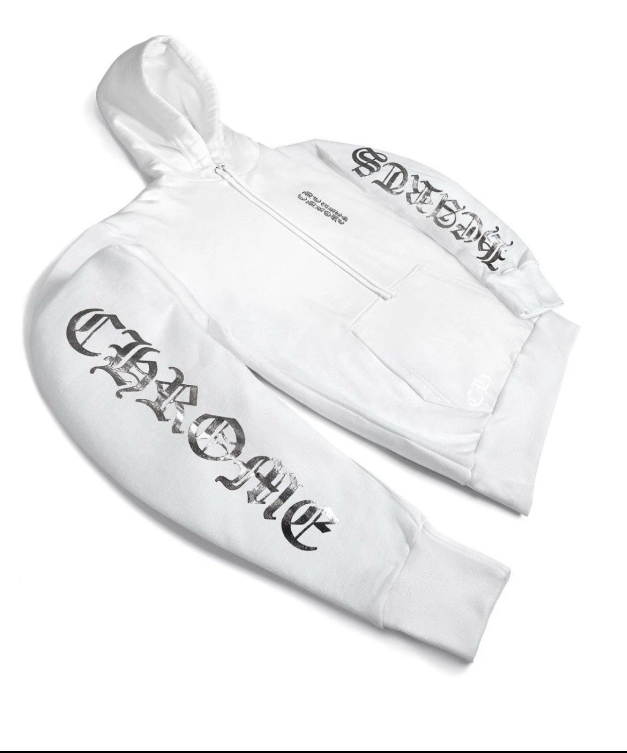 Chrome Hearts White Foil Hoodie Online Exclusive Drop – Size Large