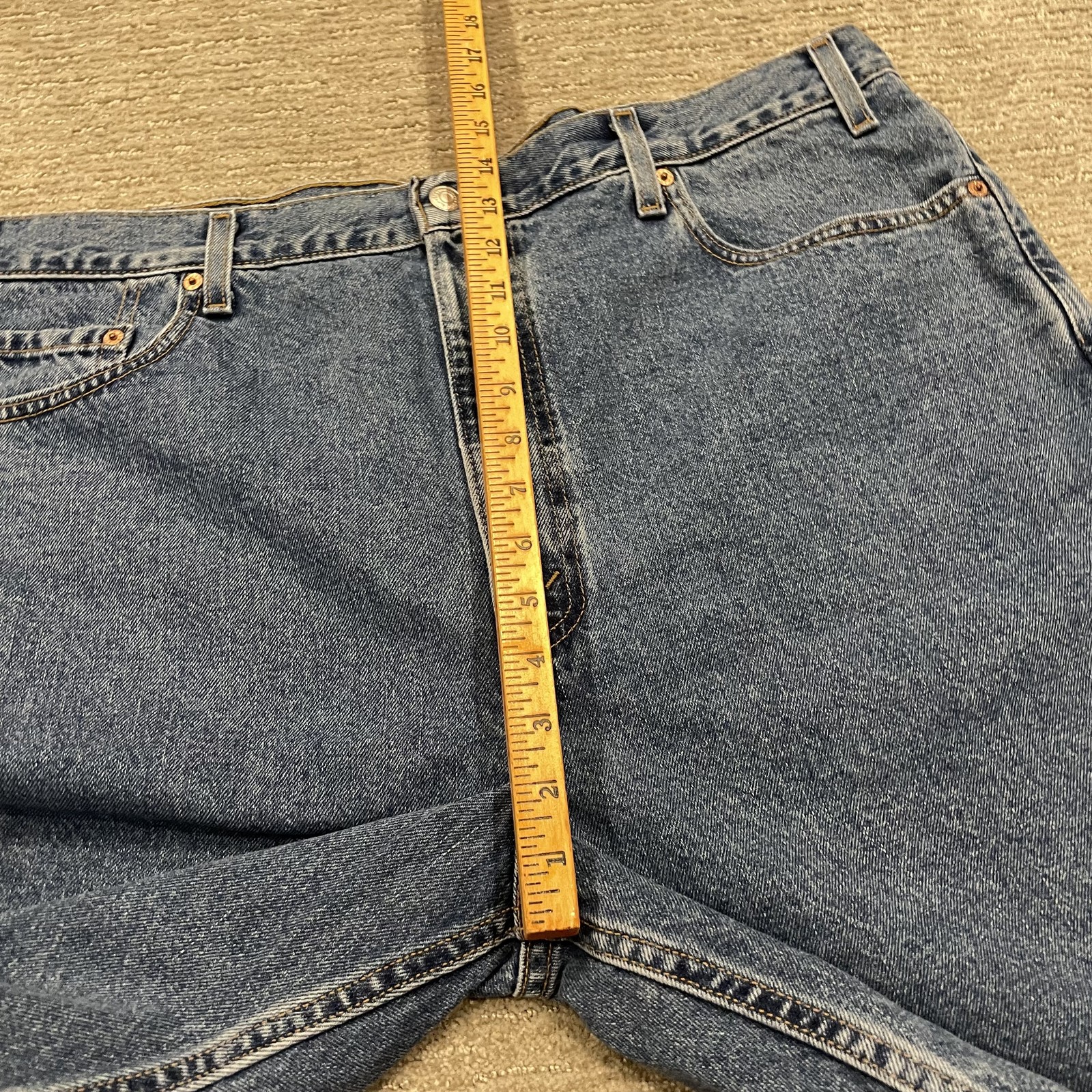 Vintage Levis 505 Shorts Mens 42 Denim Jean USA 90s USA Grunge Hip Hop Deadstock