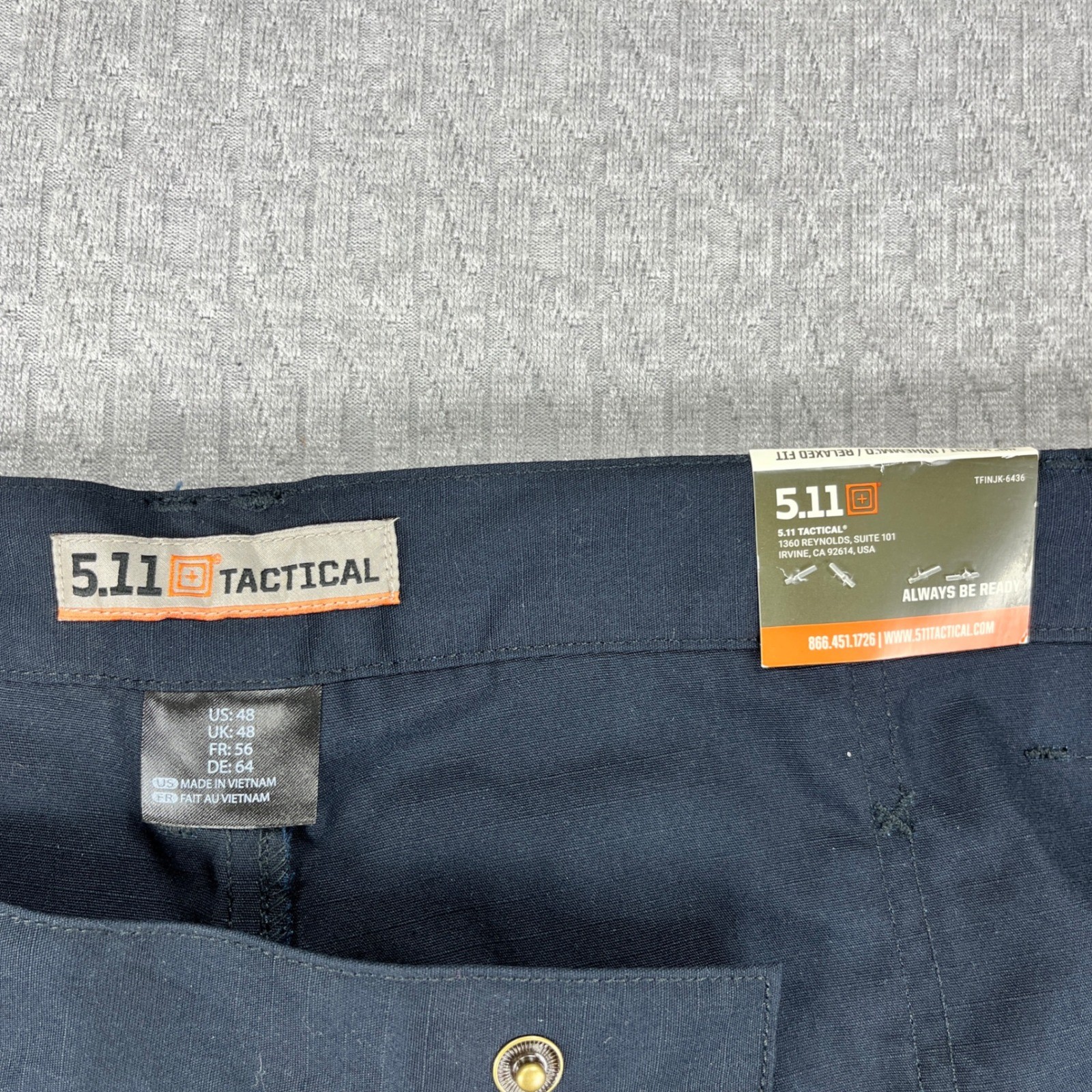New 5.11 Tactical Taclite Pro Utility Pants Men 48 Black Relaxed Fit Ripstop