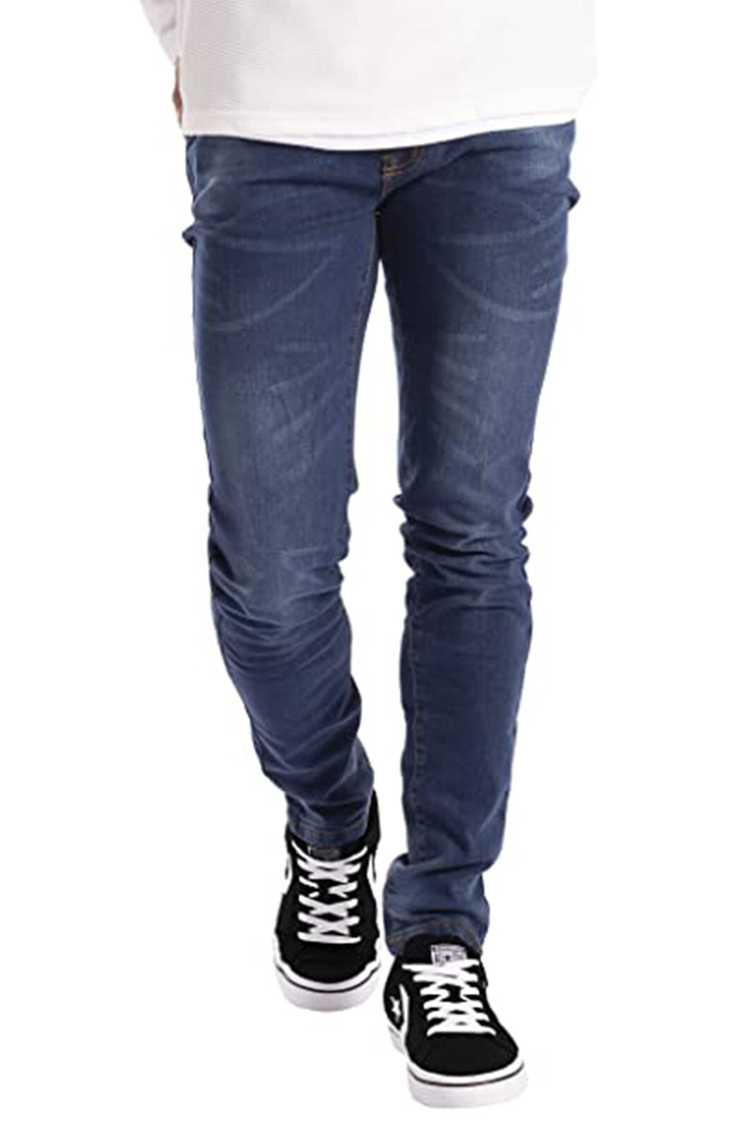 NEW MENS FLEX SKINNY JEANS STRETCH SLIM FIT DENIM PANTS ALL WAIST & LENGTH