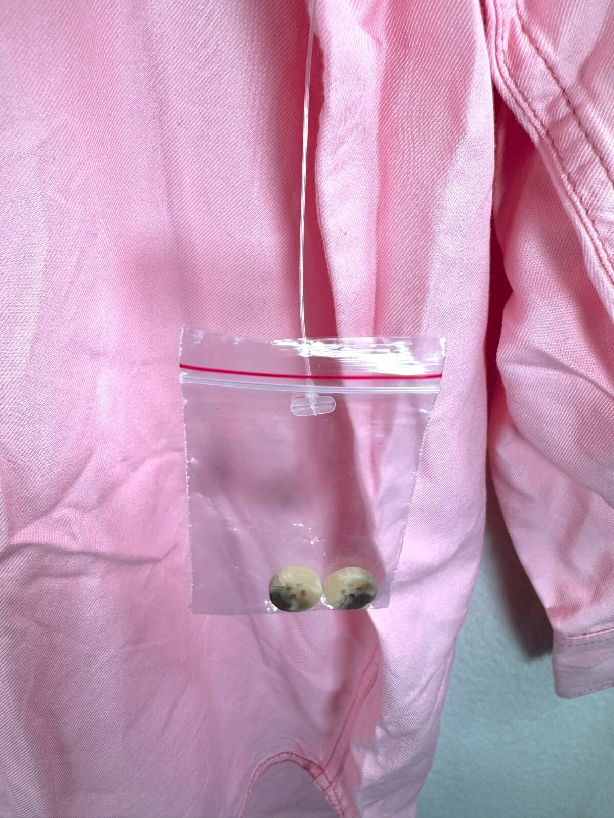We The Free Freddie Shirt Button Down Fairy Tale Pink oversized 90s sz S