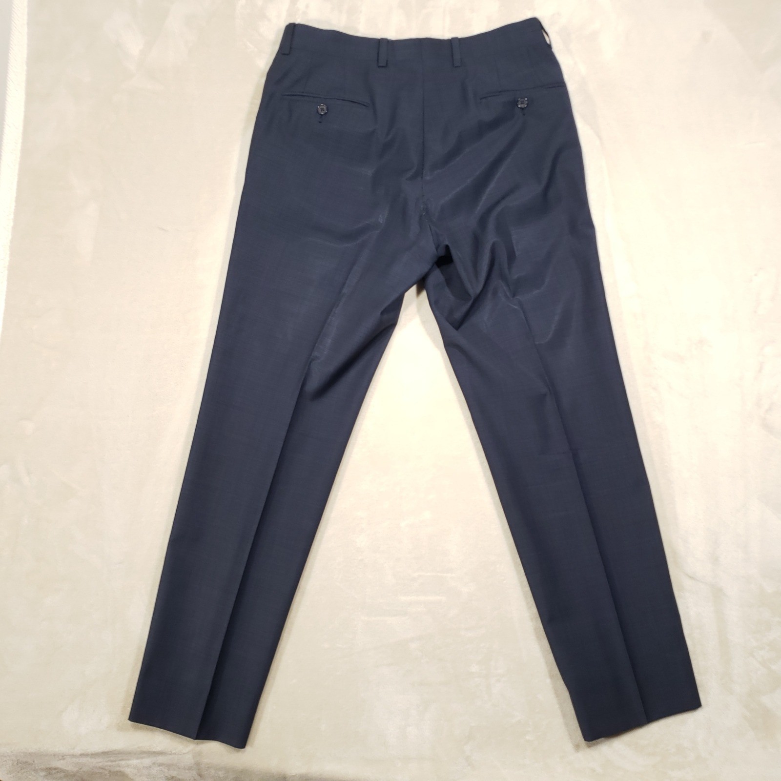 Ted Baker Suit Mens 38R Navy Blue Wool Jarrett CT Endurance Micro-Check 2-Piece