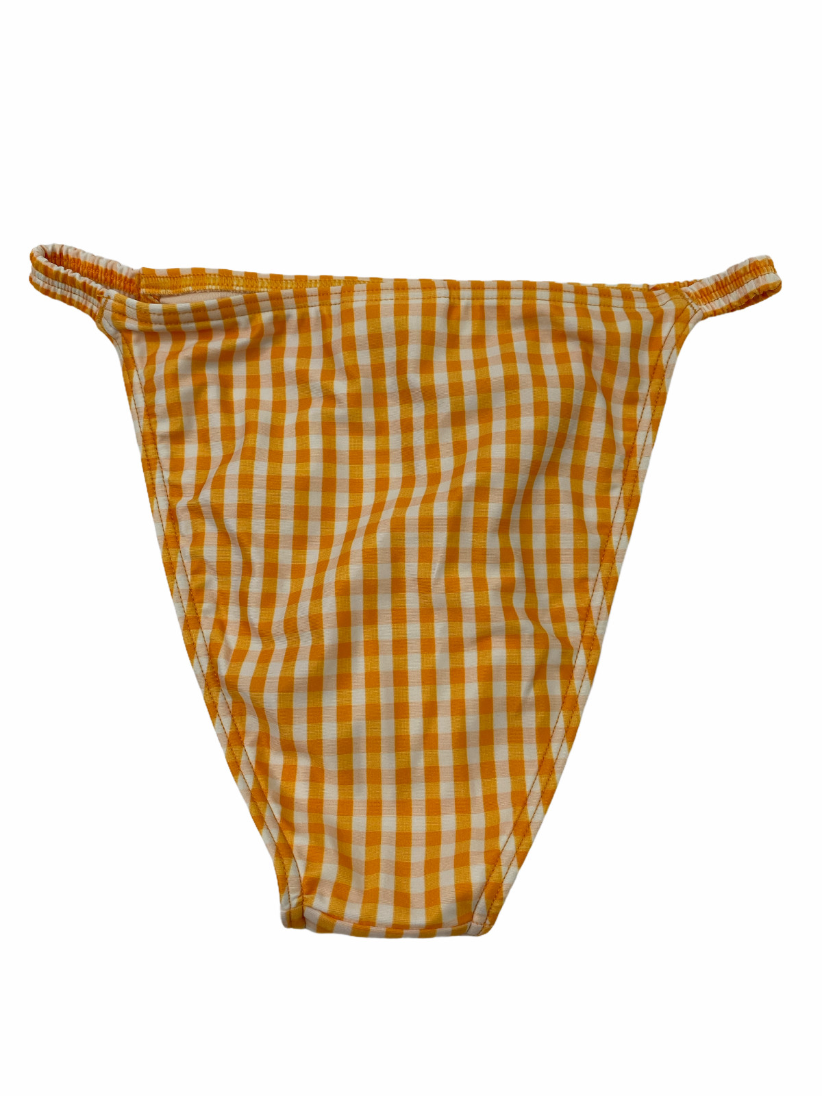 PEONY Mandarin Holiday Pant Bikini Bottom Marigold Yellow Stripe Size AU 8