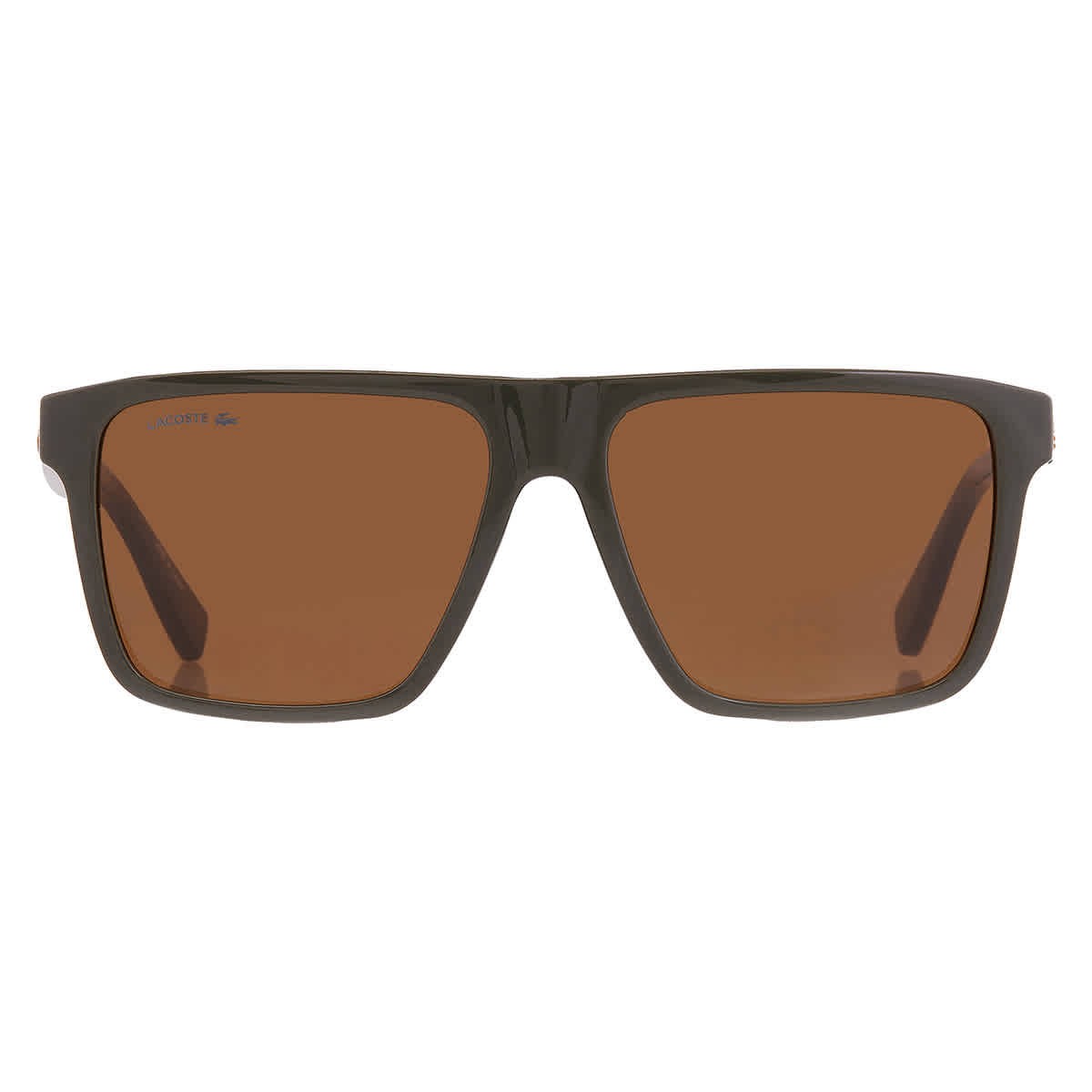 Lacoste Brown Square Men’s Sunglasses L6027S 275 57 L6027S 275 57