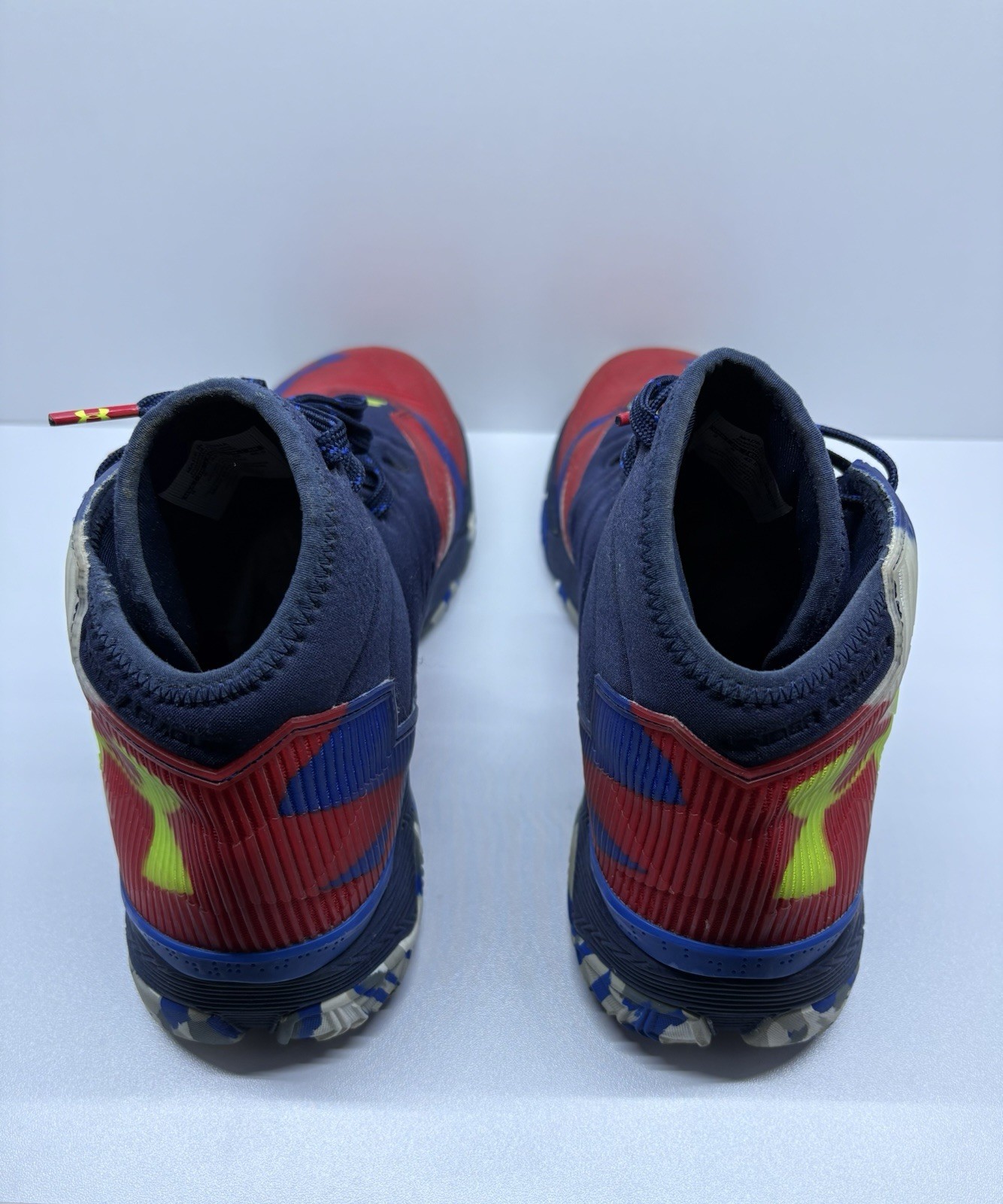 Rare Under Armour Curry 2.5 Team Royal Red White Size 9 Basketball Shoes