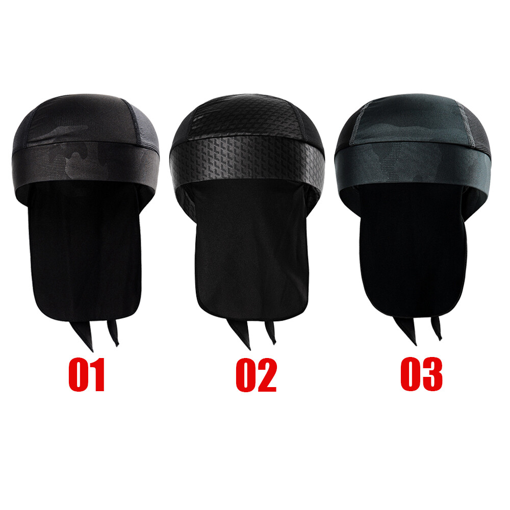 3 Pack Summer Skull Cooling Beanie Cap Du Rag Head Wrap Motorcycle Biker Bandana