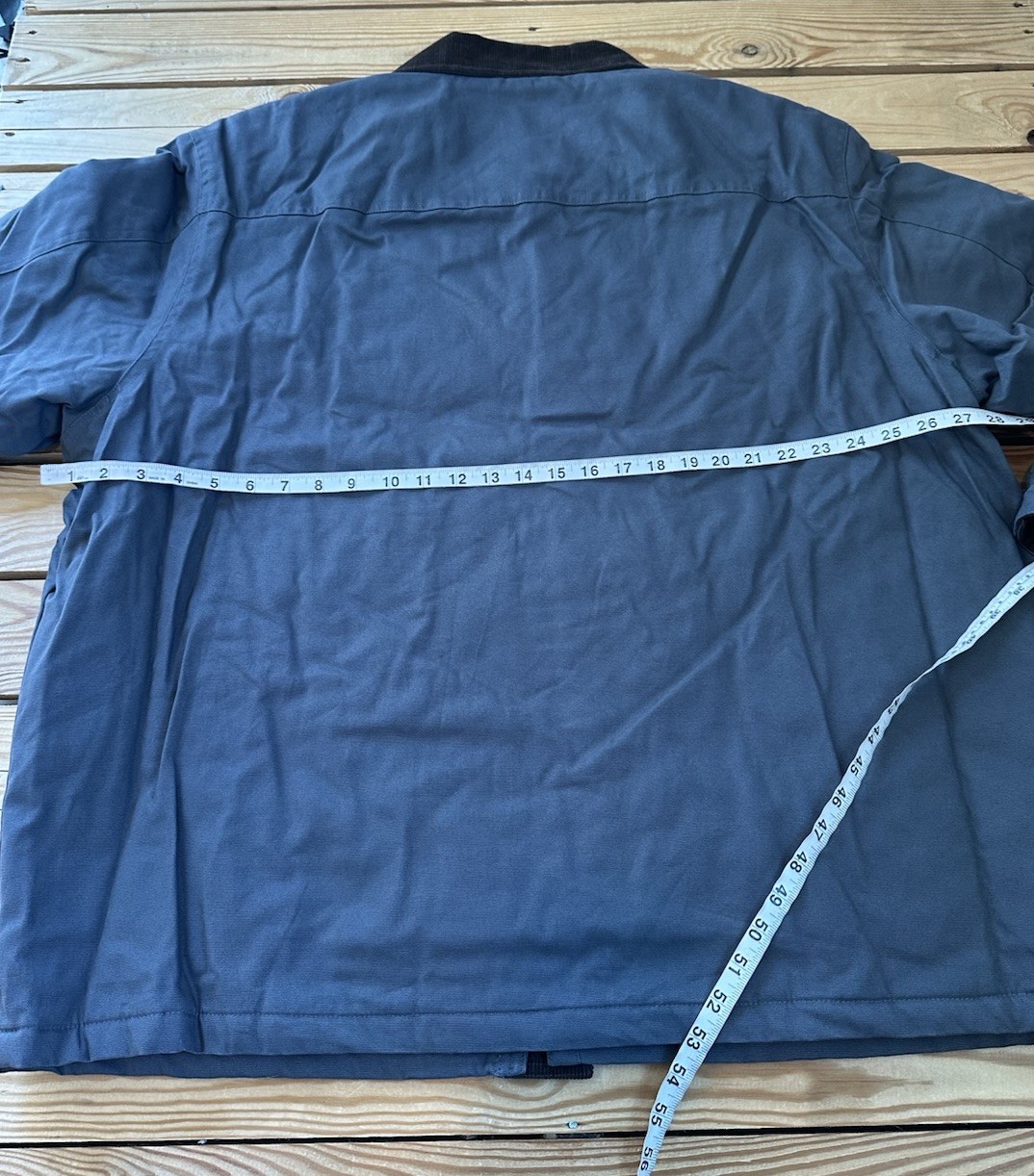 John Blair NWOT Men’s Button Up Jacket Size 2XL Steel Blue I11
