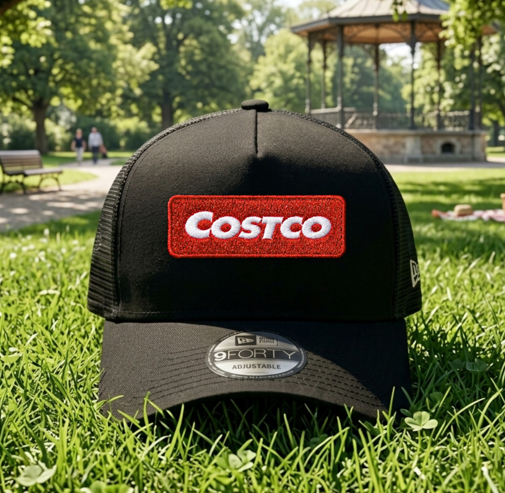 Costco Wholesale Embroidered Trucker Hat Snapback Mesh Cap Unisex