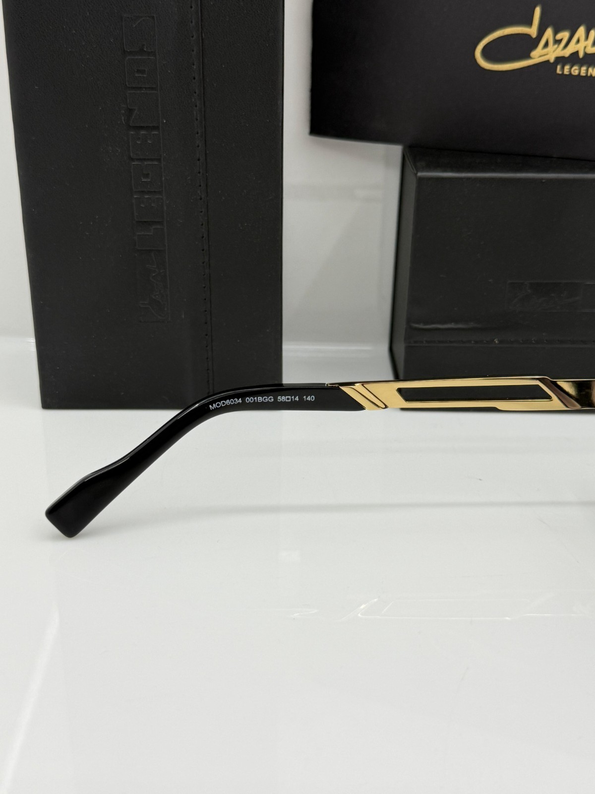 Cazal Sunglasses Legends Black Golden Double Bridge Glasses, fast shipping