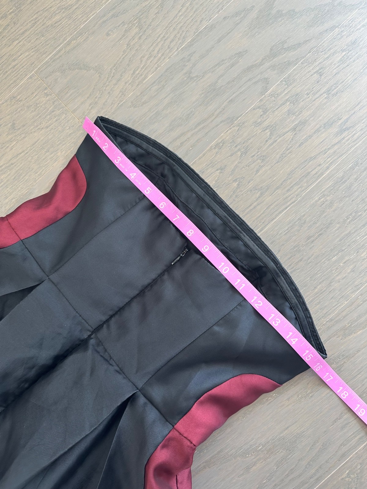Hutch Monet Strapless Dress Ball Gown High Low Pink Black Colorblock – Size 2