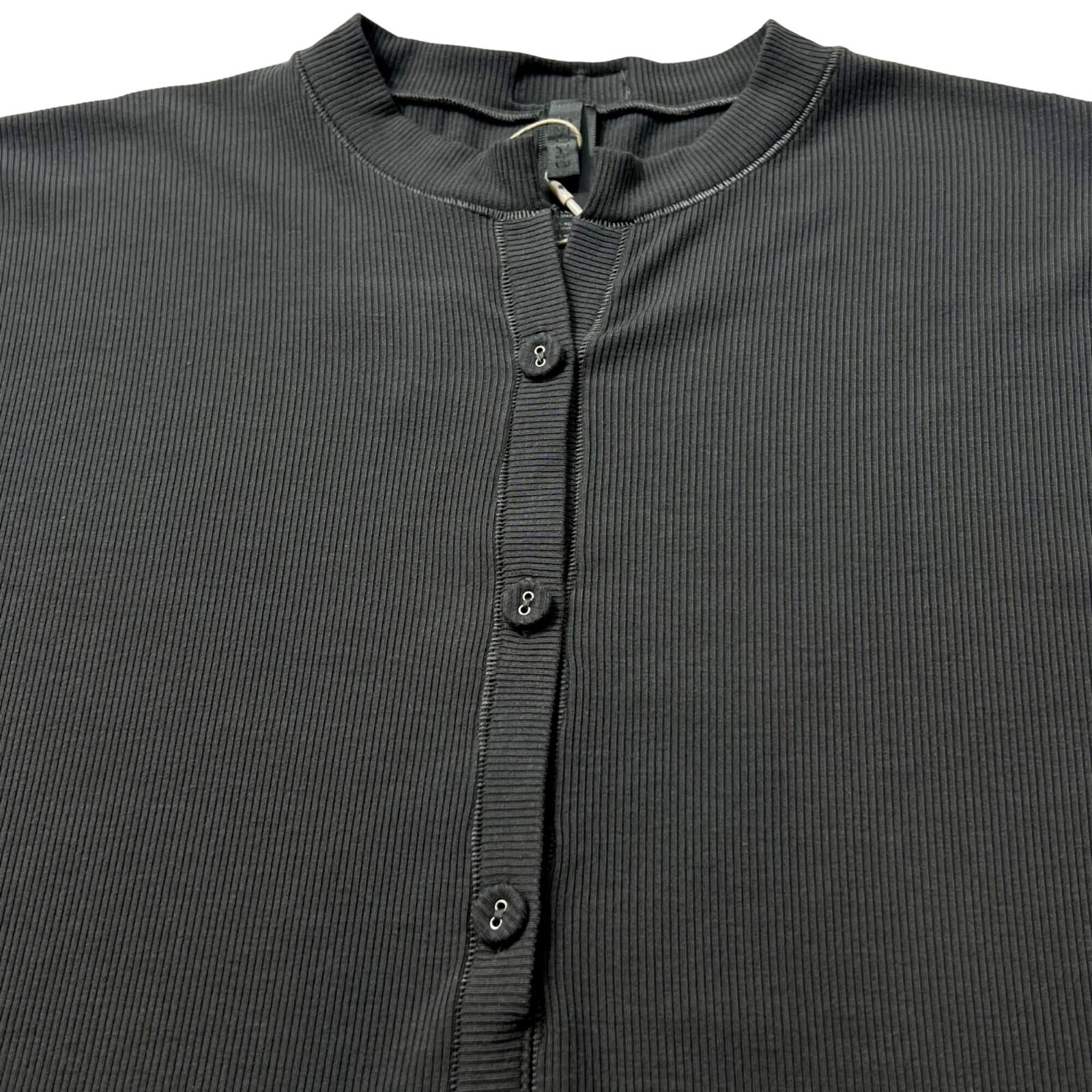 SKIMS Soft Lounge Button Up Henley Romper Gunmetal 4X