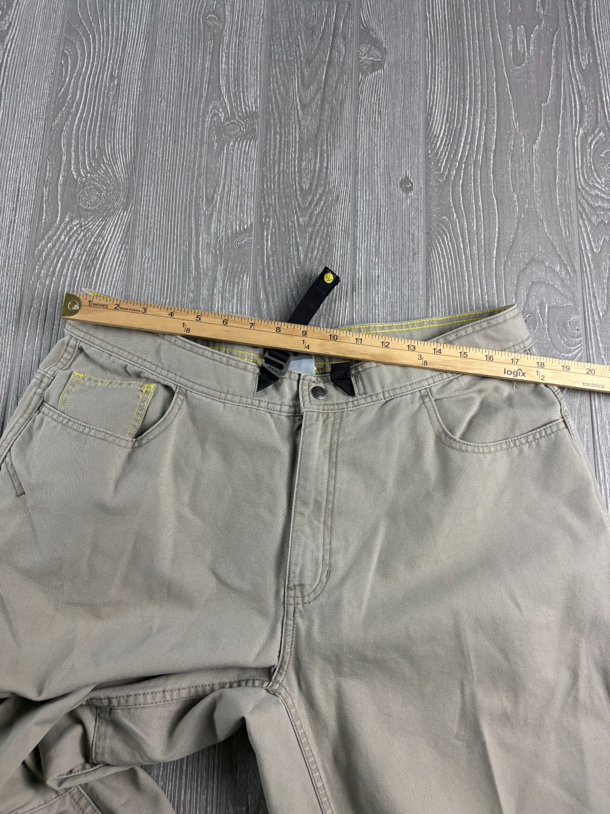 The North Face Men’s 38 Khaki Tan Outdoor Hiking Belted Inseam 32 Pants Y2K