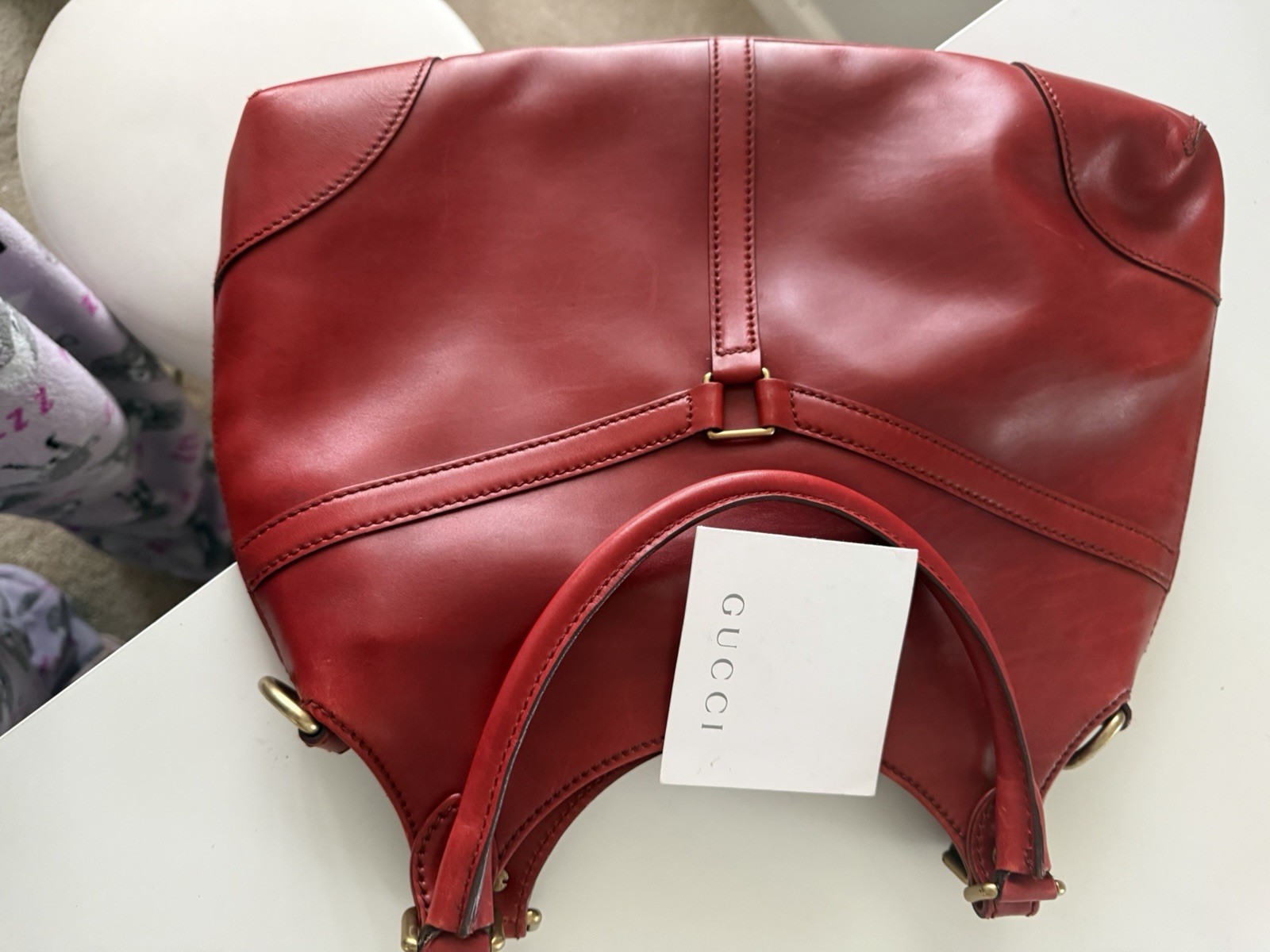 Gucci Leather Reins Hobo – Red Hobo Handbag