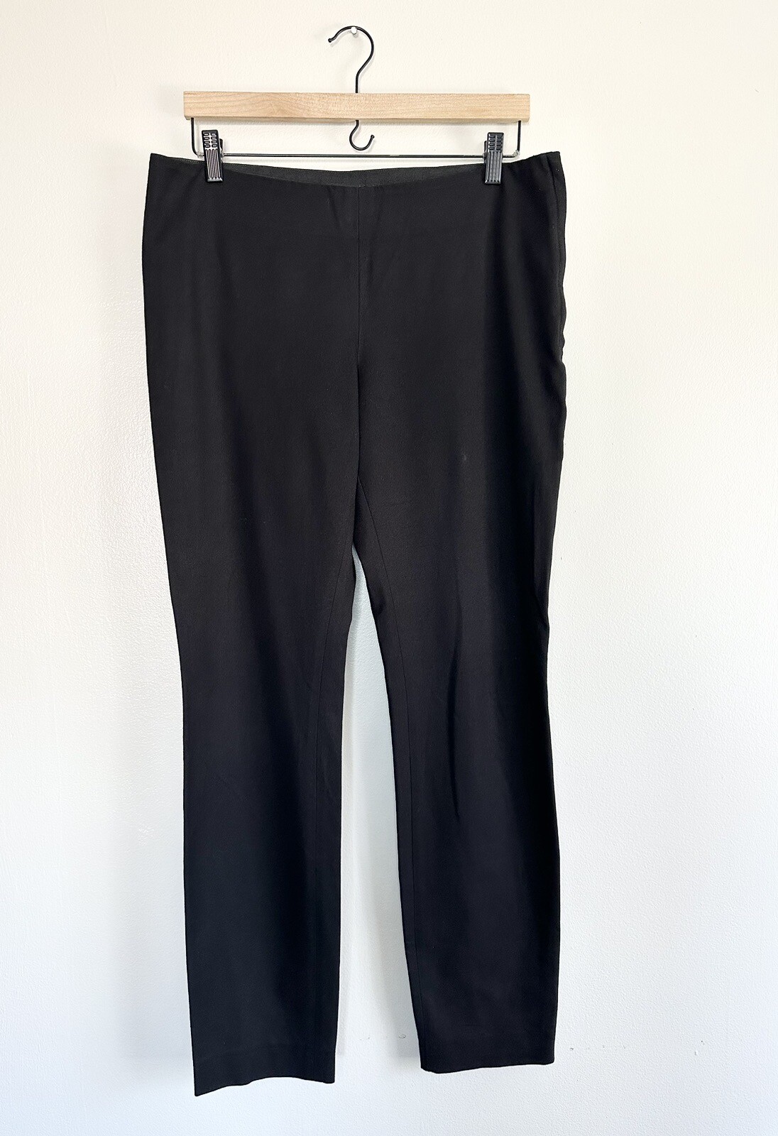 Cos Black Pants Side Zip Stretch Waist Women’s Size 42 (M/12)