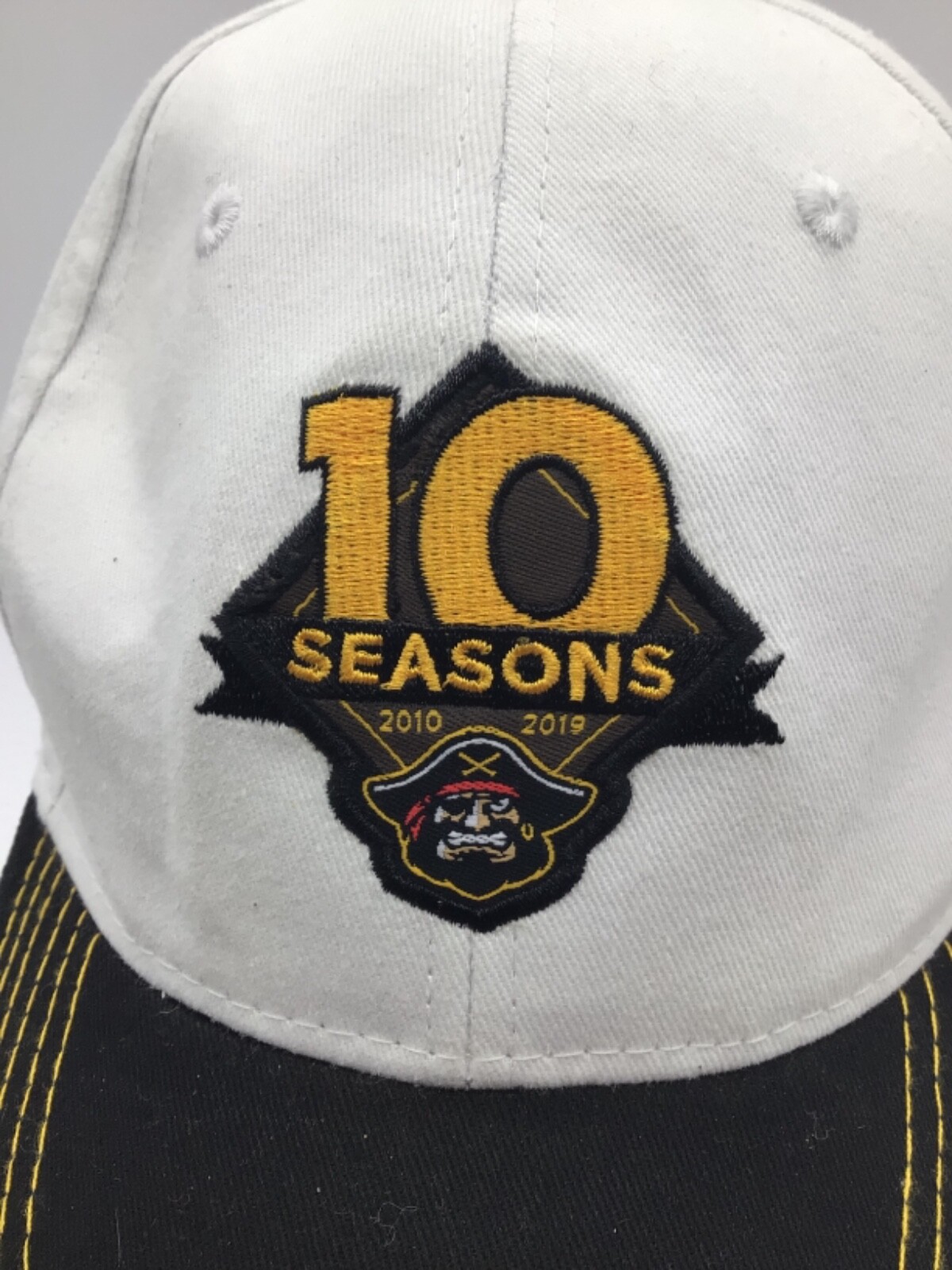 Bradenton Marauders (10 Years 2010-2019) White Adjustable Baseball Cap H4