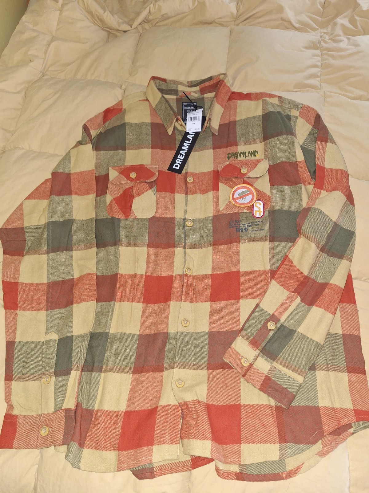 Mens Dreamland Flannel Size 5X