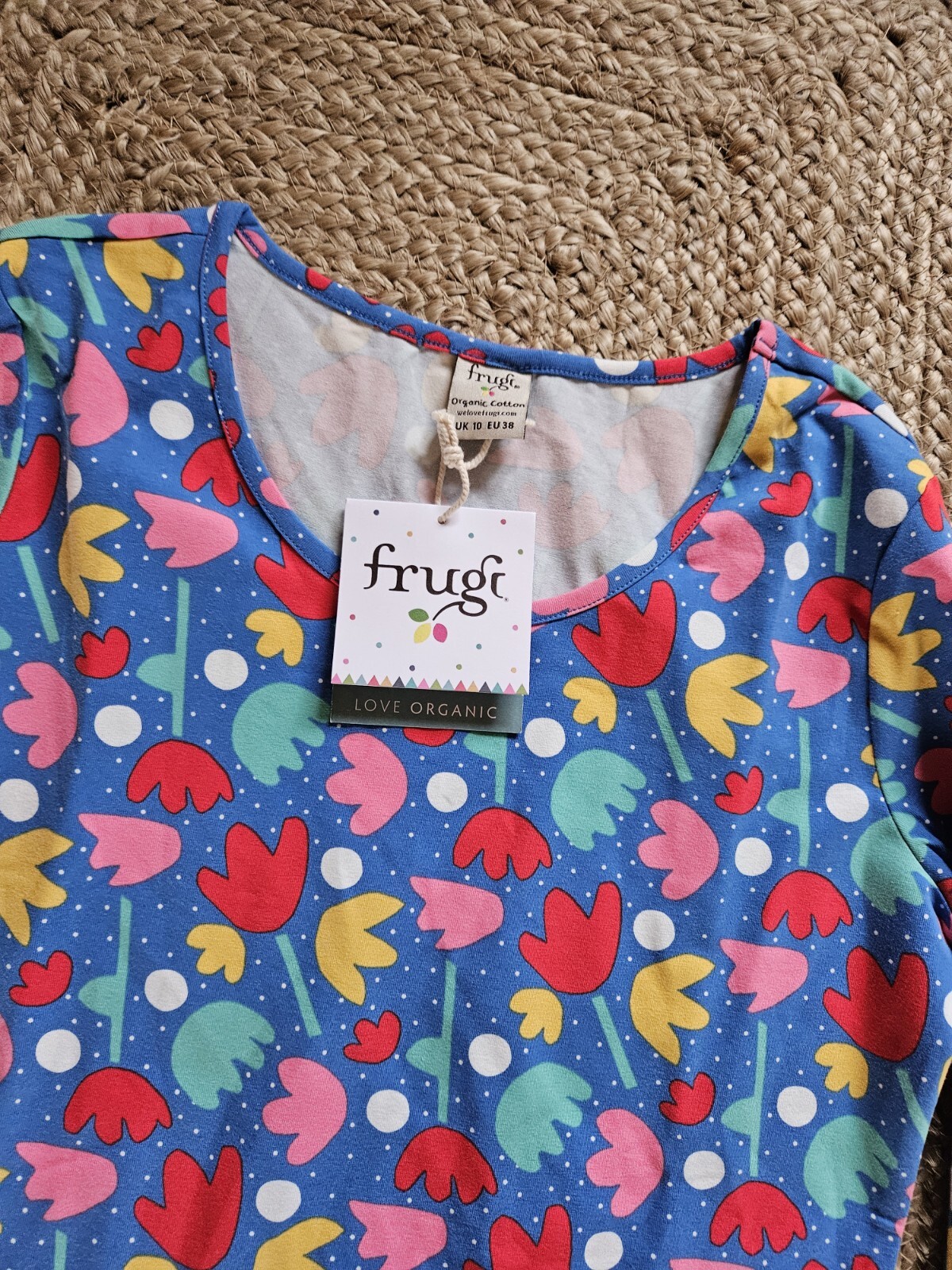 Frugi. Adult Top. UK 10. Brand New With Tags. Multicoloured. Organic Cotton