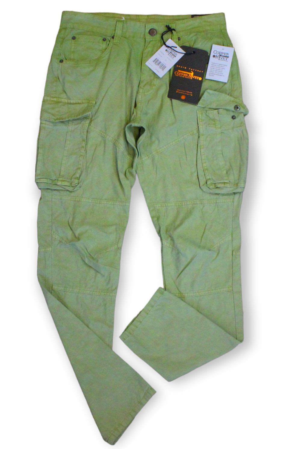 COPPER RIVET “LIGHTWEIGHT CARGOS” PREMIUM PANTS Olive