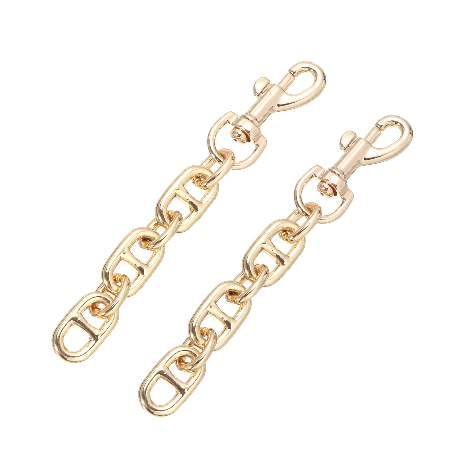 2Pcs 12cm/4.7″ Alloy Purse Strap Extender Bag Chain for Handbag Clutch, Gold