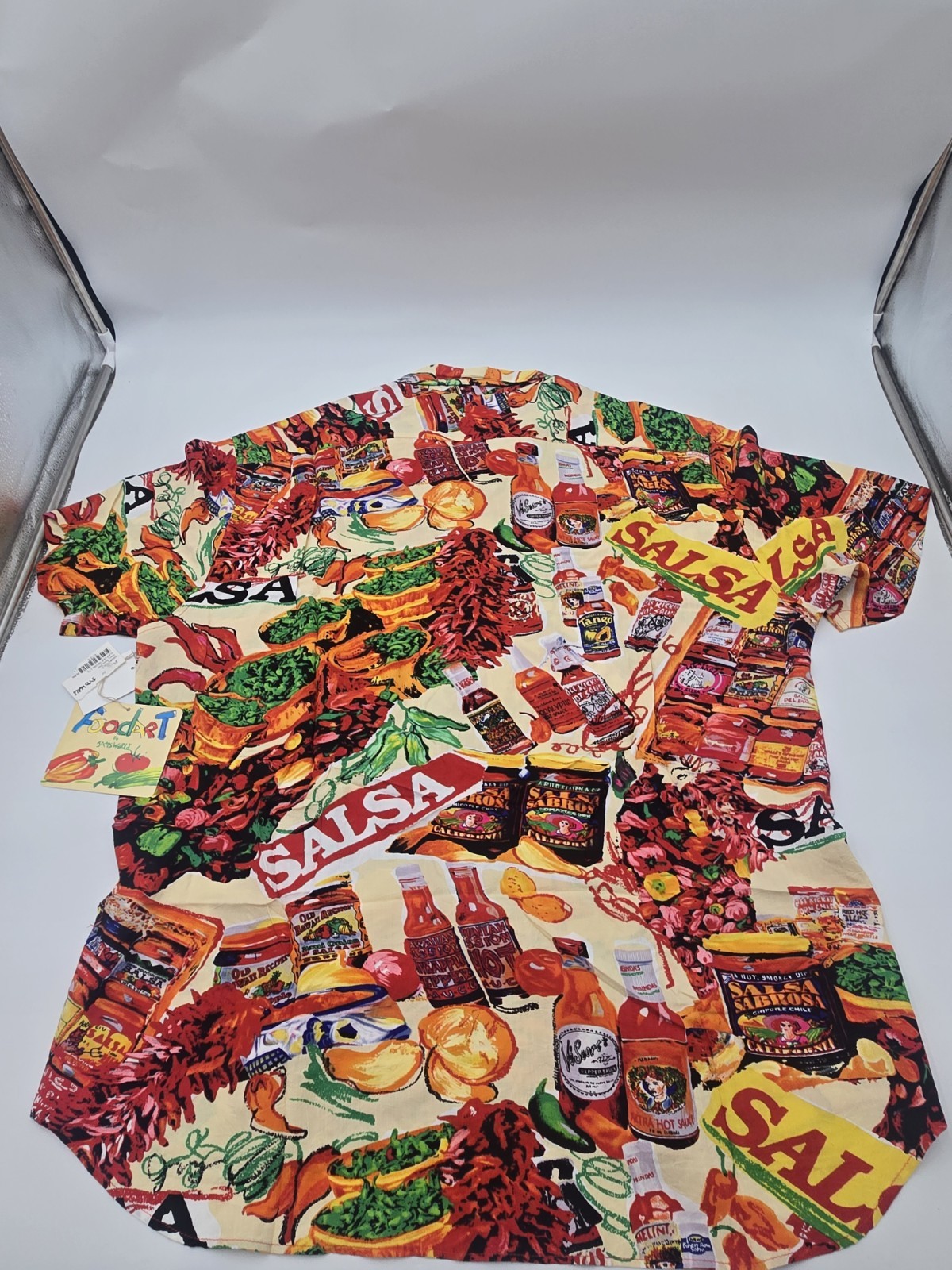 Jams World Salsa 100% Rayon Button-Up Shirt AOP Men’s XL Vintage