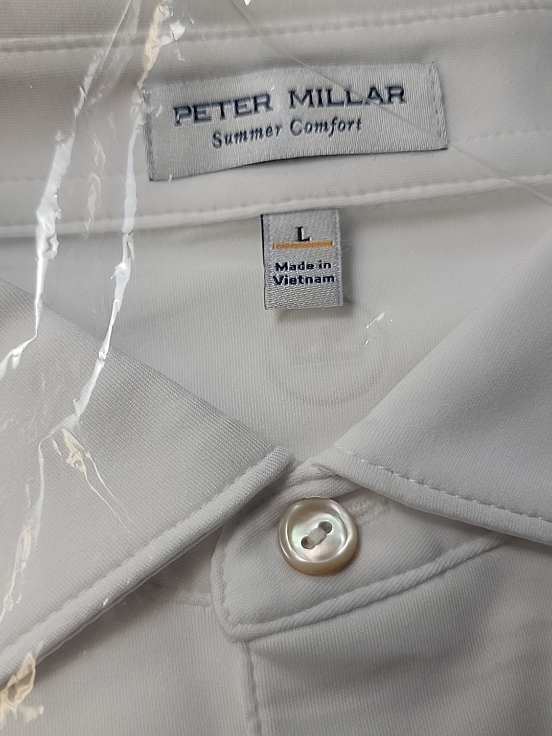 Peter Millar Summer Comfort ME0EK01S Shirt WHITE NEW 3RD PARTY JOLIE MEN’S L