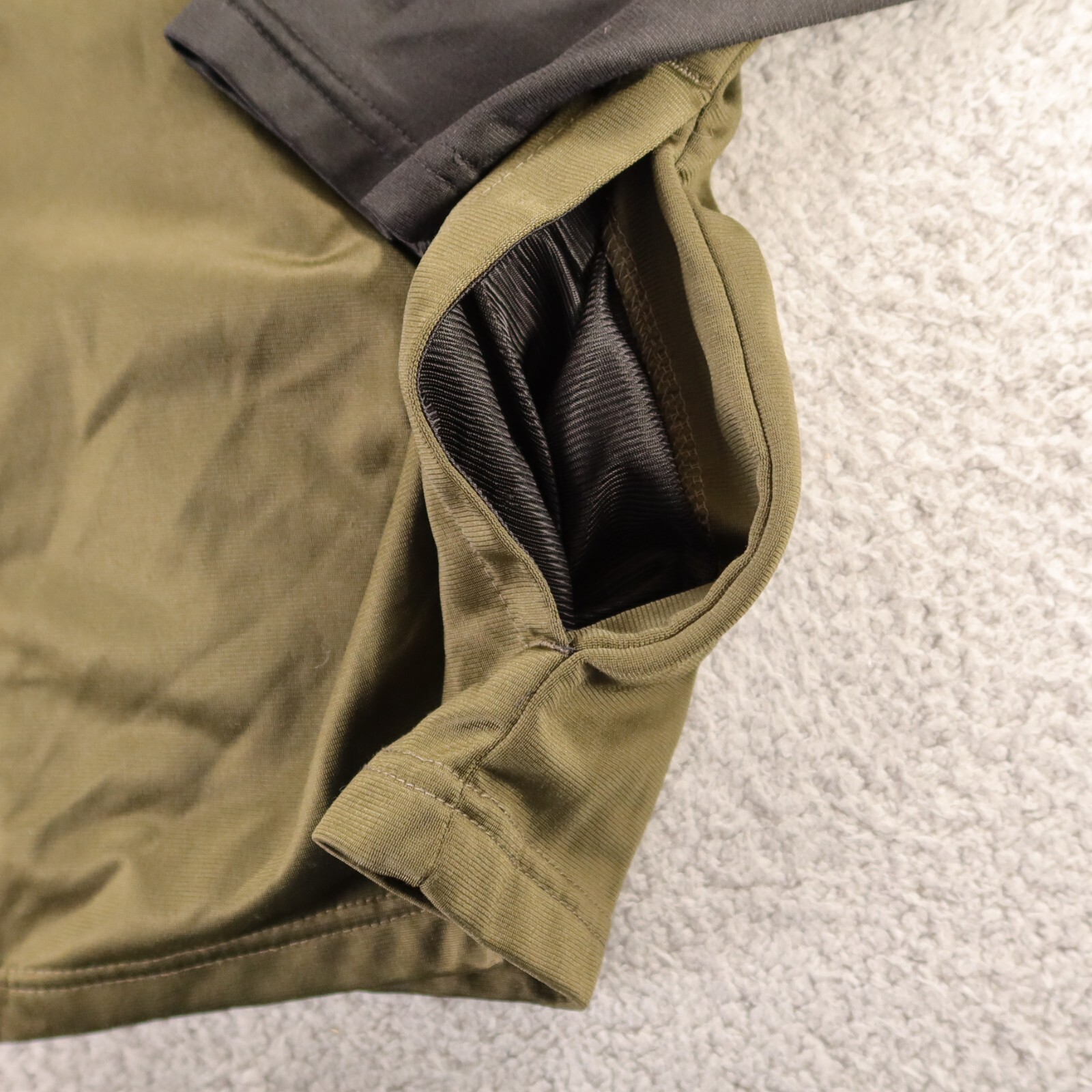 AND1 Jacket Mens M Green Gray Polyester Full Zip Mock Neck Track Jacket