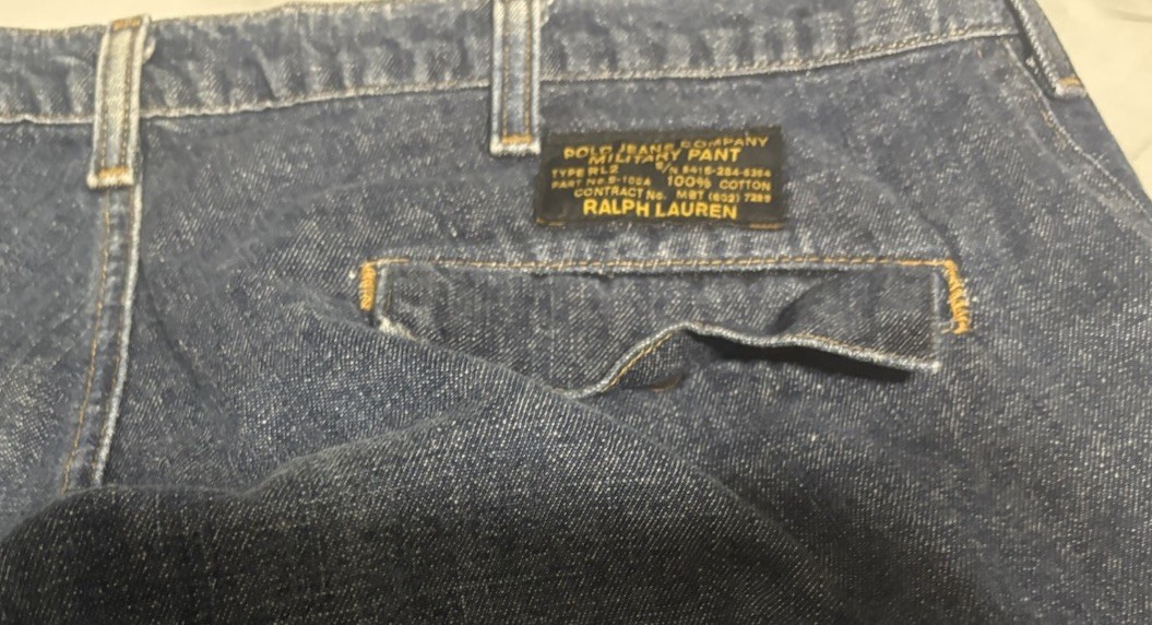 Vintage Ralph Lauren Polo Jeans Company Military Pants 30×32 Stash Cargo Pants