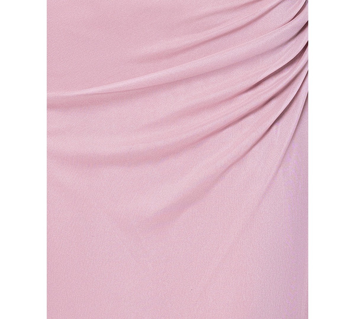 Betsy & Adam Draped Gown Lace Flutter Sleeve Ruched Ruffled Rose Pink Size 12