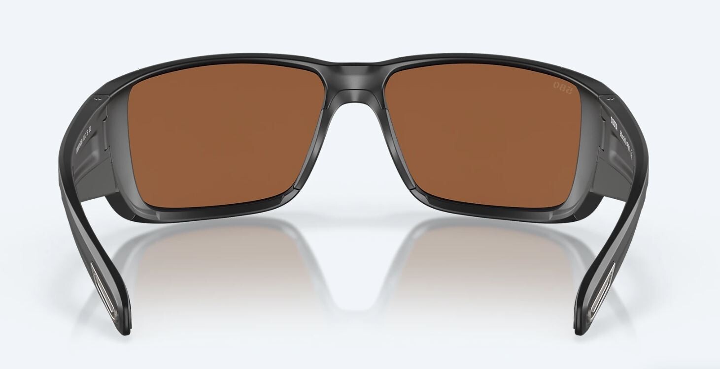 Costa Del Mar Blackfin Pro Matte Black / Copper Silver Mirror Glass 580G – NEW