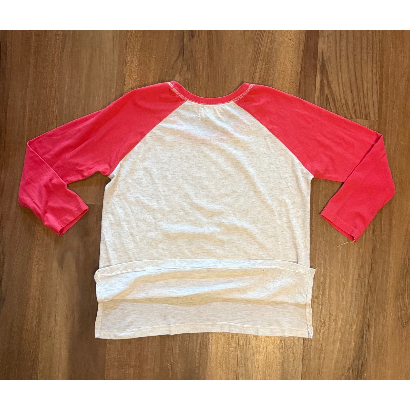 Brigantine Beach NJ Turtle Graphic Raglan Tee Womens Tropical 3/4 Sleeve Shirt M