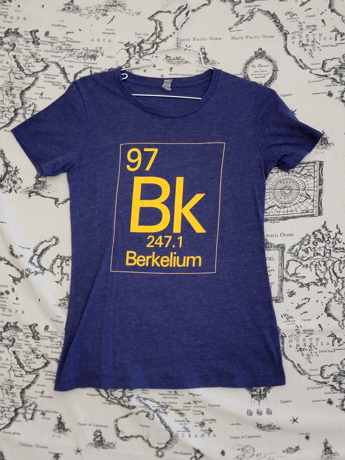 Next Level Apparel Women’s T-Shirt Size M “Berkelium” Periodic Table Graphic Tee