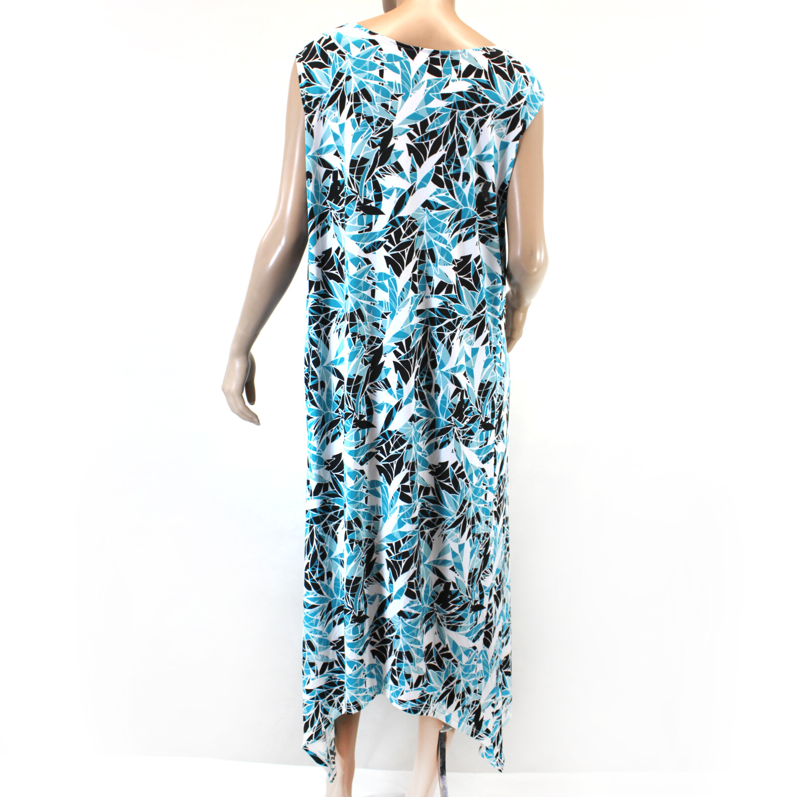 AnyWear by Catherines Plus Blue Floral Crisscross Dress 3X 26/28