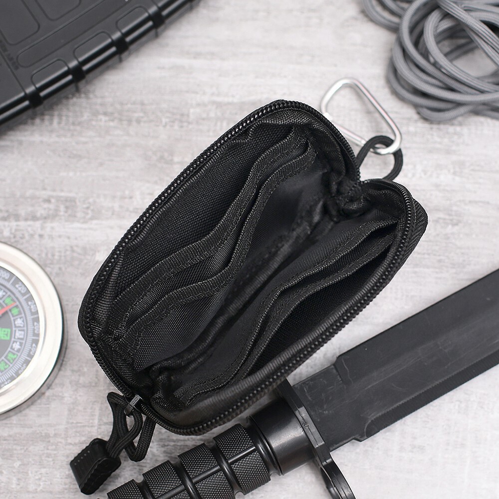 Tactical Card Bag Wallet EDC Molle Pouch Waterproof Key Holder Money Case Pack