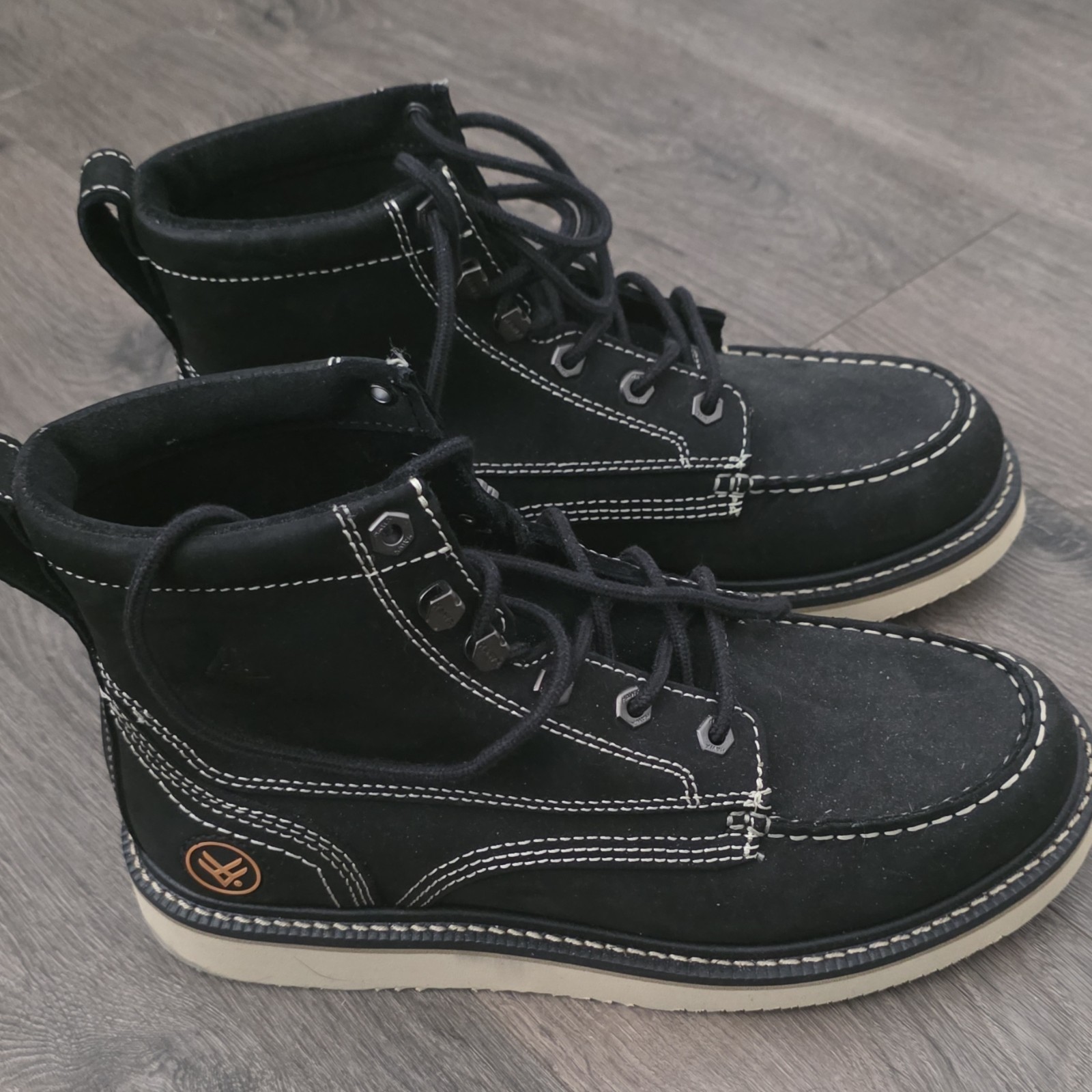 Timberland Men’s Black Suede Chukka Ankle Boots Lace-Up 10.5 Contrast