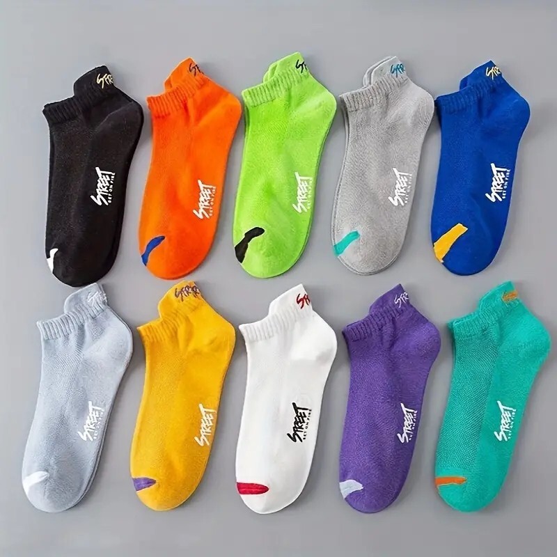 10 Pairs Low Cut Ankle Socks for Men&Women,Ultra-Thin Breathable Invisible Socks