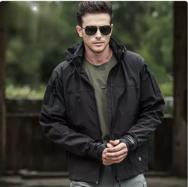 Waterproof Tactical Jacket Mens Military Work Soft Shell Coat Windbreaker Jacket