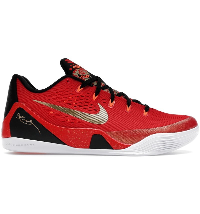 Nike Kobe IX 9 EM Protro China University Red Gold IH1400-600 sz 15 Men’s