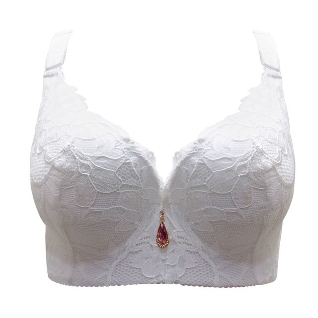 Bracelets For Women Push Up Bra Embroidery Underwear Full Coverage Plus Size