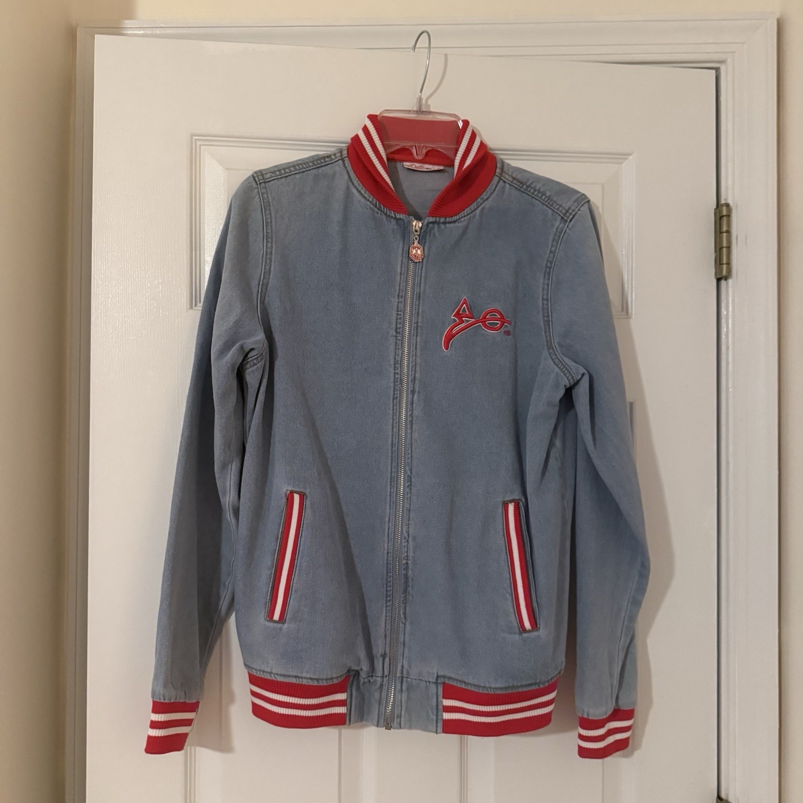 Delta Sigma Theta Denim Jacket from The Delta Box Size Small