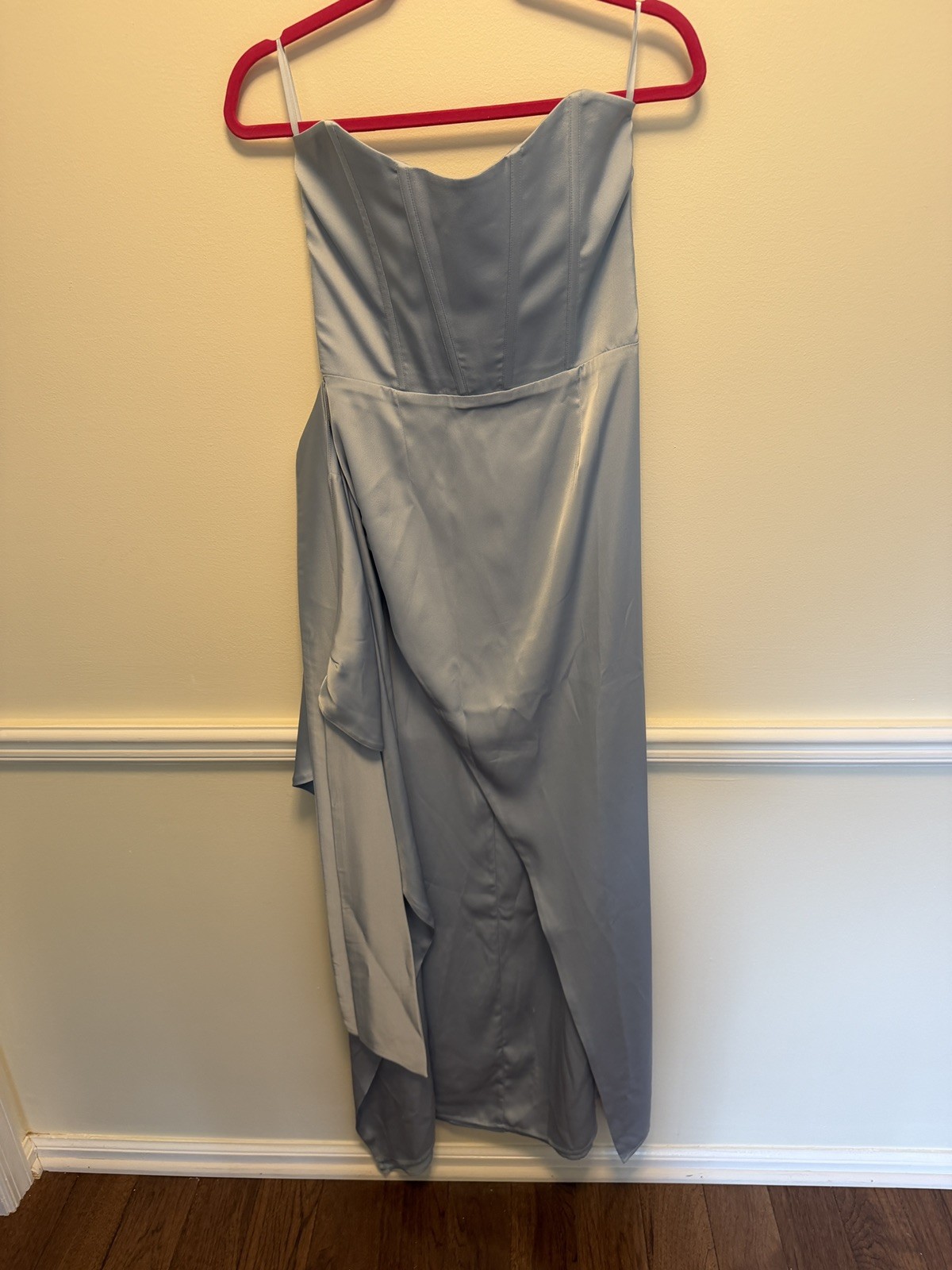 V. CHAPMAN JUNE CORSET FRONT-SLIT GOWN -KENTUCKY BLUE Size: 8 Price:  $ 415.00