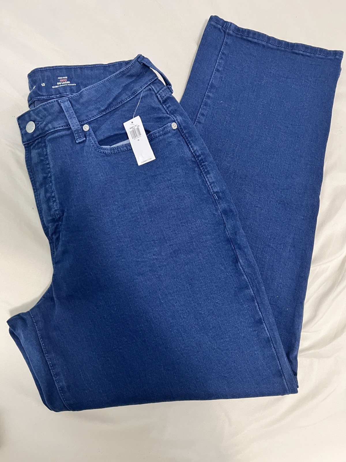 Old Navy High-Rise Curvy OG Loose Jeans-Women’s 12-Dark Wash-NWT