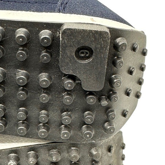 Goldstar Shoes Men’s 7 US 6 UK Vintage Sneakers Retro Blue Leather Rubber Spikes
