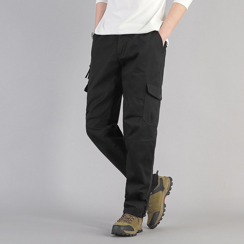 Men’s Cargo Pants Waterproof Hiking Trousers Multi-Pocket Tactical Outdoor Pants