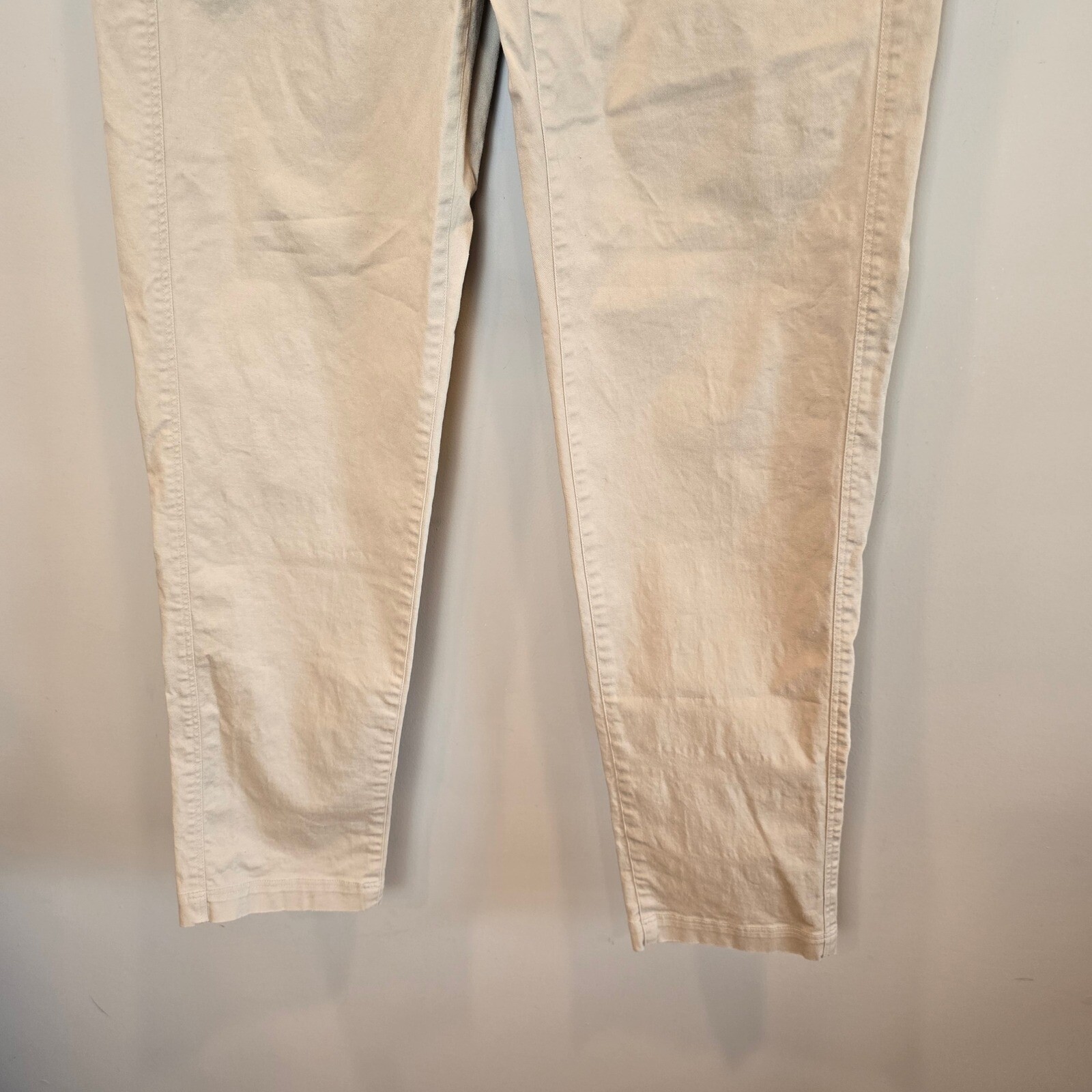 Paskho Pant Rejuvenate Khaki Cream Pull On Womens Medium