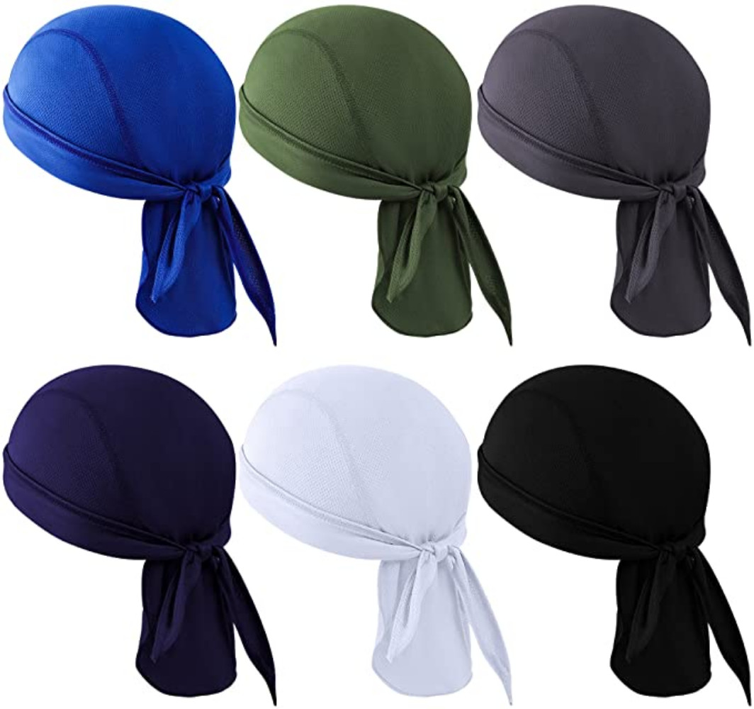 UV Protection Helmet Liner Skull Cap Dew Rags Head Wrap Beanie Hat for Men Women