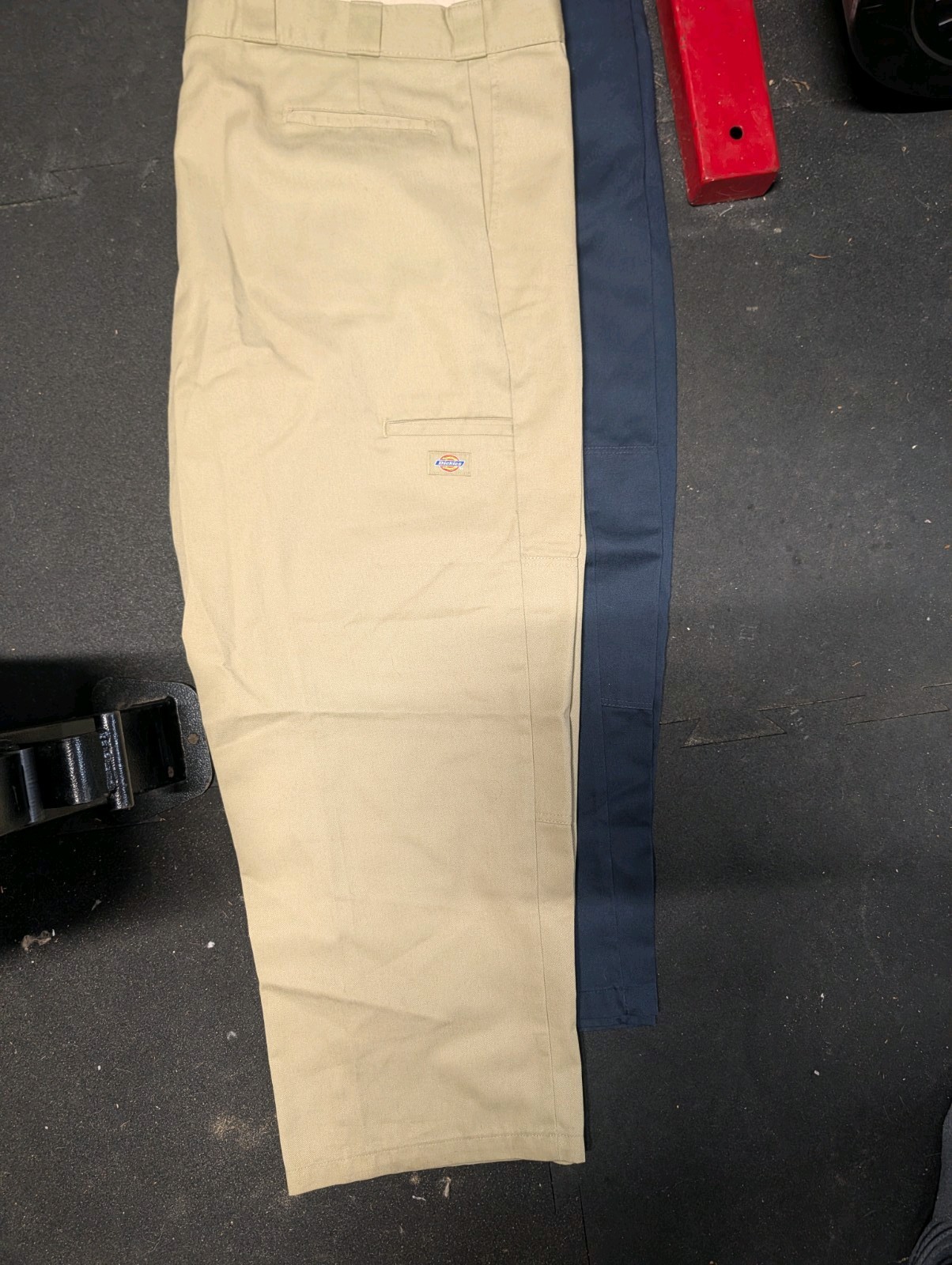 Dickies Double Knee Work Pants Loose Fit Mens Big & Tall 52×30 Khaki&Navy