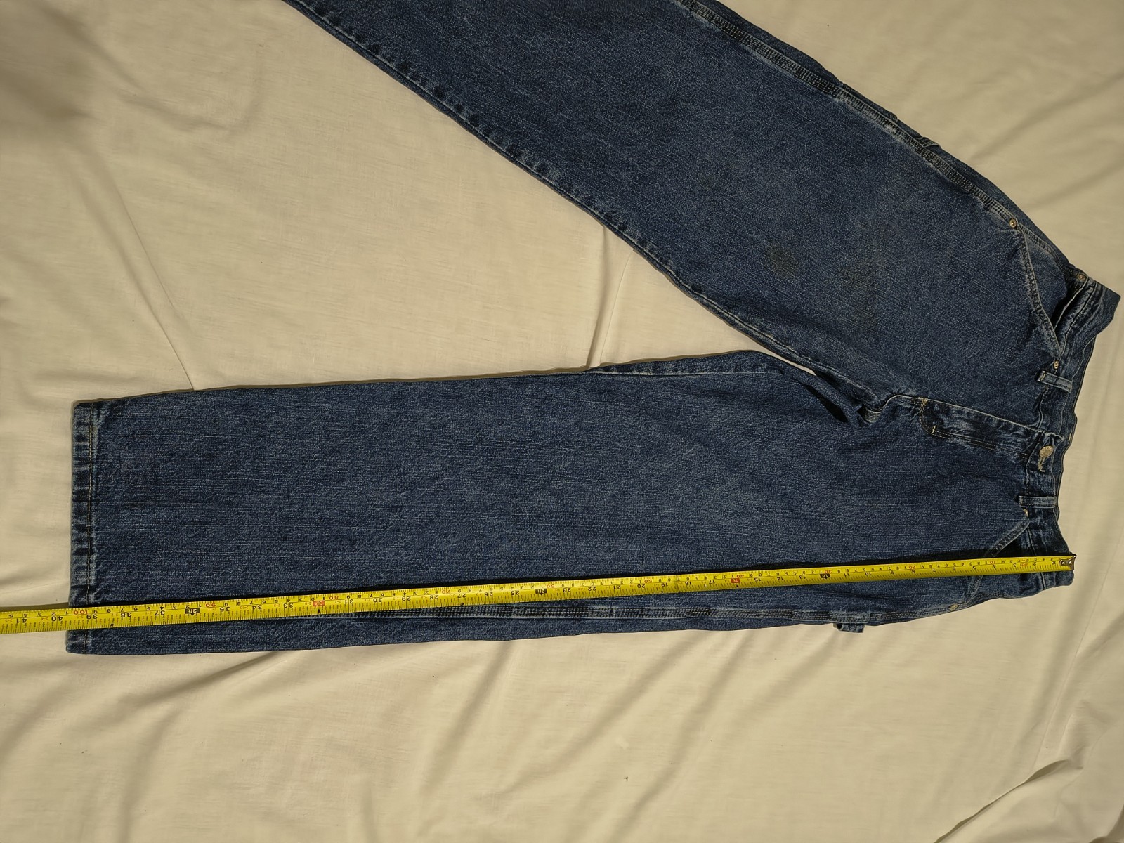 Wrangler Authentic Workwear Carpenter Denim Jeans Mens Size 30×32 Blue Wash