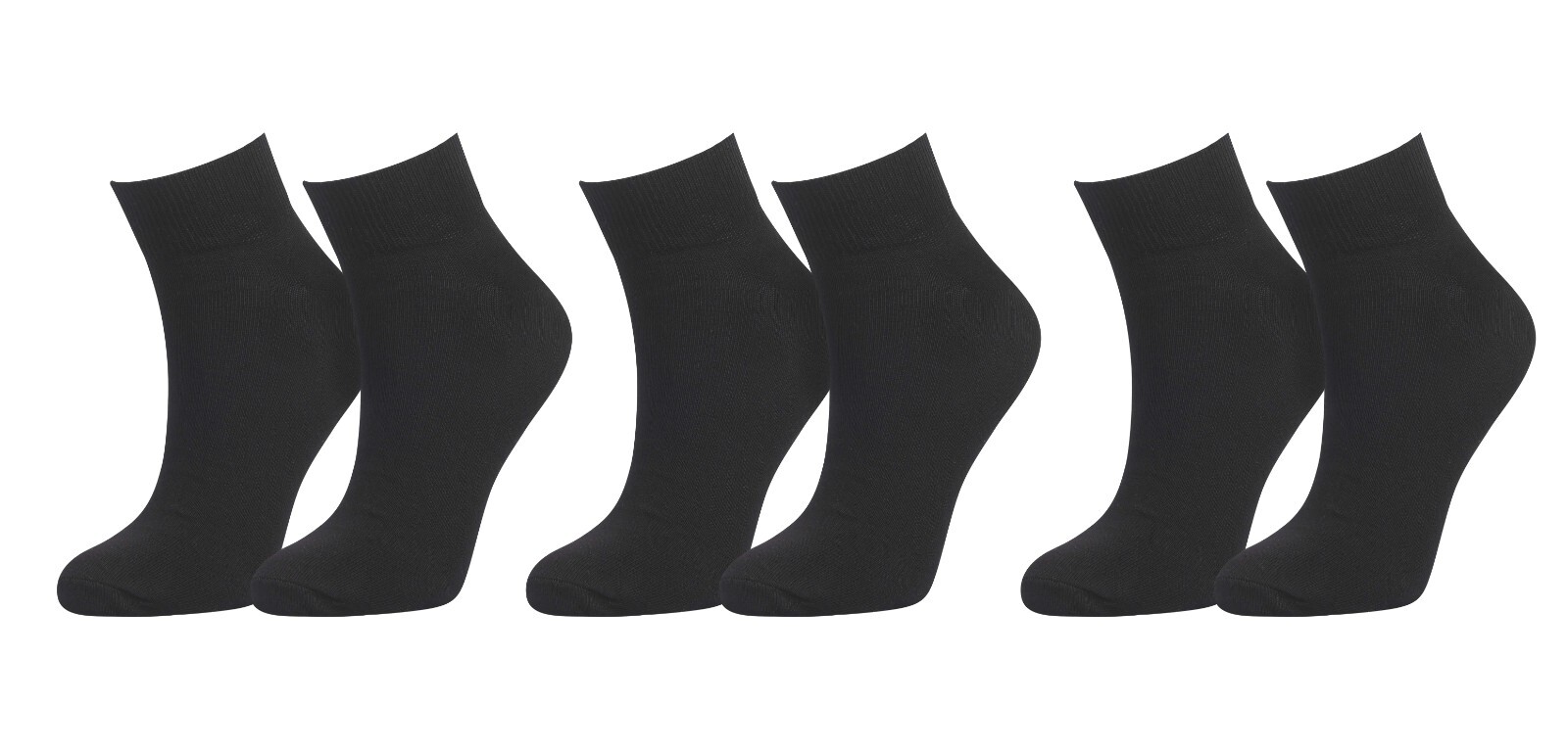 tittimitti 98% ORGANIC Cotton Men’s and Women’s Ankle Socks. 3-Pack.