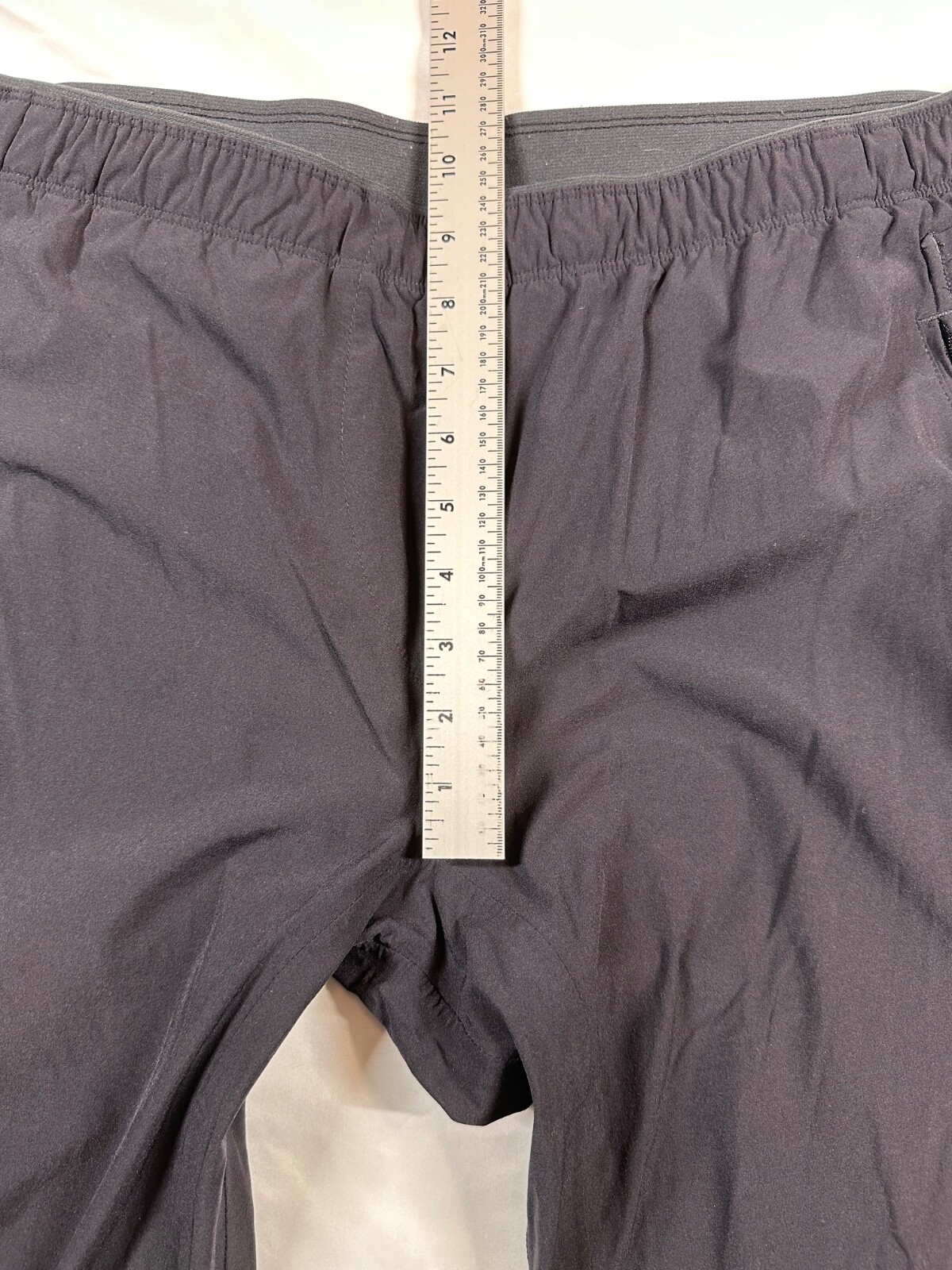 Paskho Pants Black Travel Comfort Leisure Pants Zip Fly Drawstring XXL